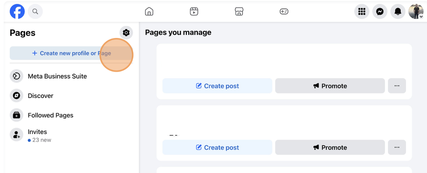 Create Facebook Business Profile - Choose business or brand option